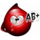 3D Resin Stickers Onedesign - Blood type B-