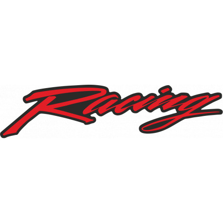 Onedesign Sticker Kit - RACING logo in red on black background