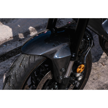 Carbon fiber Upper headlight protection - Carbone2Race - YAMAHA MT-09 / 2021-24