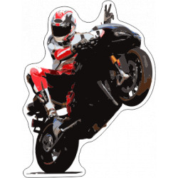 Onedesign Sticker-Set -Grünes Motorrad