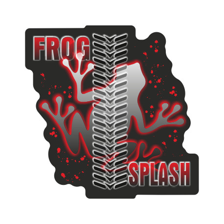 Onedesign Sticker-Set - Frosch-Splash