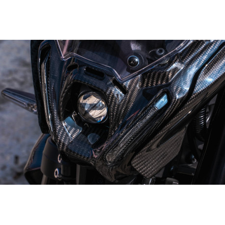 Protection de carénage de phare en fibre de Carbone - Carbone2Race - YAMAHA MT-09 / 2021-23