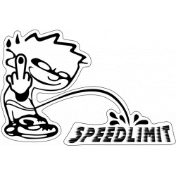 Onedesign Sticker-Set - Speed Limit Schwarz