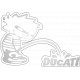 Onedesign Sticker-Set - Ducati Grau