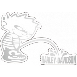 Onedesign Sticker-Set - Harley Davidson Grau