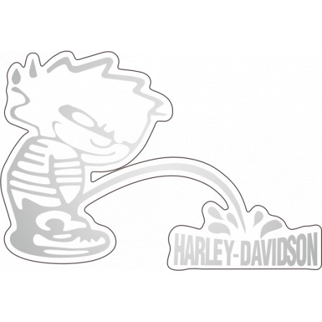 Kit Stickers Onedesign - Harley Davidson Gris