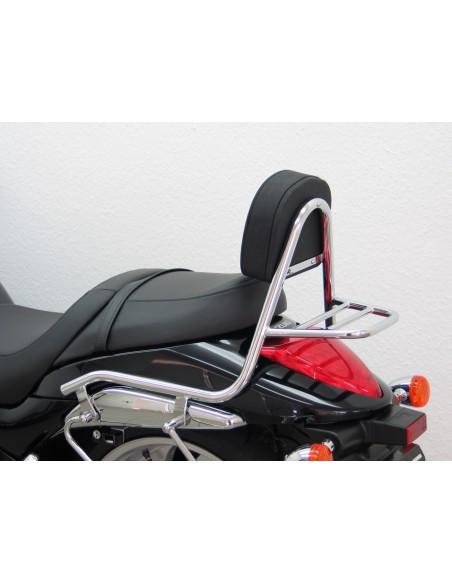 Fehling Sissy Bar made from tube with pad and carrier - Suzuki M1800R 2006-10