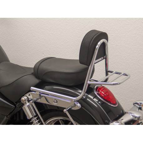 Fehling Sissy Bar made from tube with pad and carrier - Triumph Thunderbird 1700 Commander / LT 2014-17