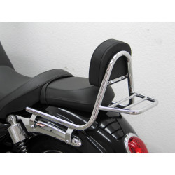 Fehling Sissy Bar made from tube with pad and carrier - Triumph Rocket III ABS 10-17