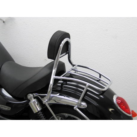 Fehling Fahrer Sissy Bar mit Kissen und Gepäckträger - Triumph Rocket III ABS 10-17