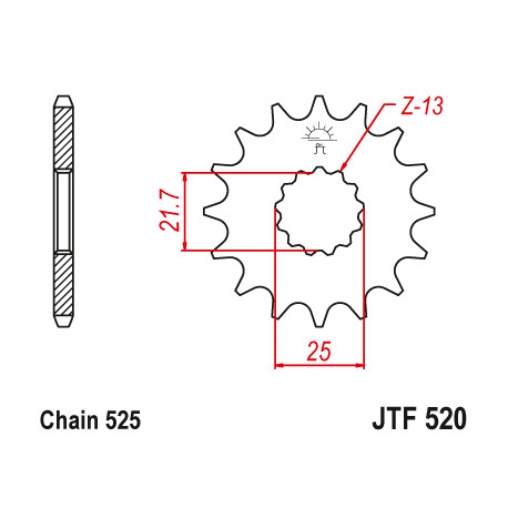 Pignon JTF520