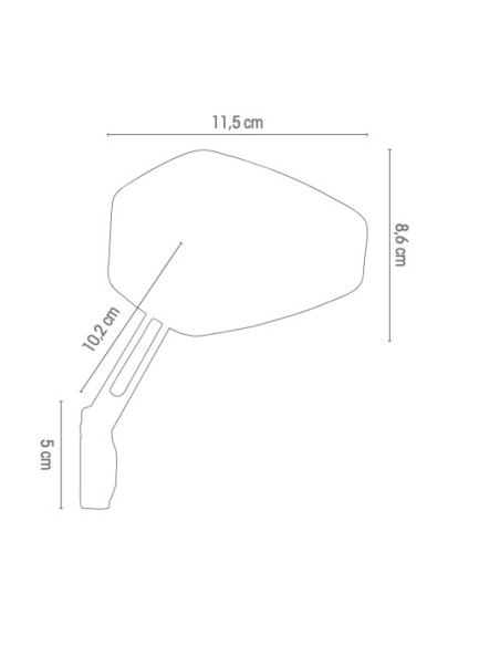 Rétroviseur embout de guidon Chaft Remote
