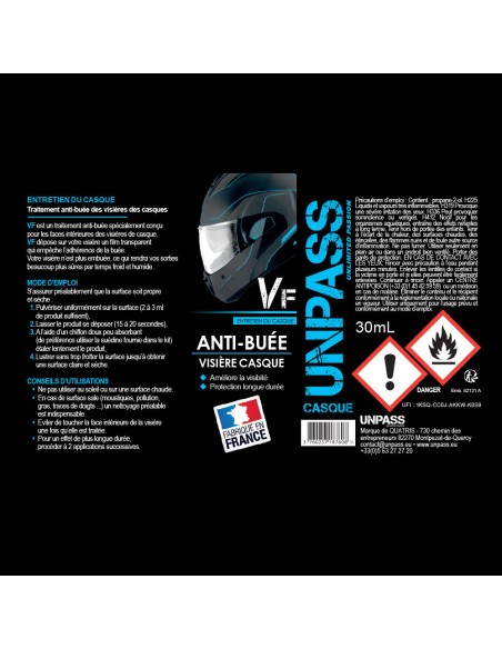 Unpass Kit entretien casque