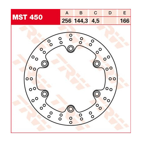 Brake disc TRW MST450