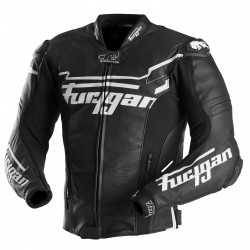 Furygan Leather Motorbike Jacket Sirius - Black, White