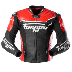 Furygan Motorradlederjacke Sirius - Schwarz, rot, Weiss