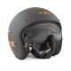 Harisson Motorcycle helmets Corsair Star Deco grey orange matt