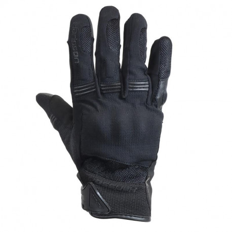 Harisson Wolf summer motorcycle gloves Black