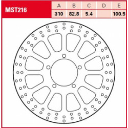 Floating front brake disc TRW / Lucas MMST216