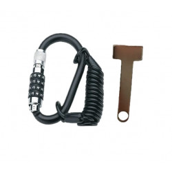 Antivol mousqueton à code pour casque