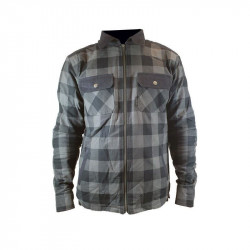 Harisson Ranger Motorradhemd Schwarz / Grau