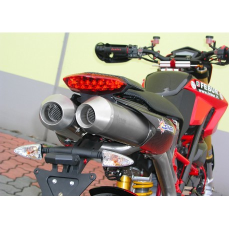 Echappement Spark Rond Titane - Ducati Hypermotard 796 (2009-12) // 1100 / S / EVO / SP 2007-12