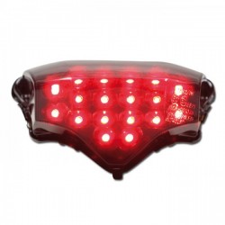 LED taillight tinted black reflector E-marked for Yamaha FZ6 / S2 04-11