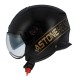 Motorradhelm Astone Minijet Cooper schwarz/golden