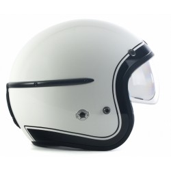Casque Moto Harisson Corsair Brillant blanc noir gr. S (55-56cm)