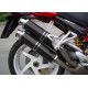 Exhaust Spark round carbon lateral mounting- Ducati Monster S4R 07-08 // S4RS 06-08