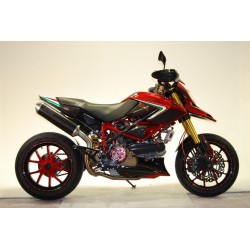 Auspuff Spark Oval Carbon - Ducati Hypermotard 796 09-12