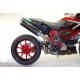 Echappement Spark Oval Carbon - Ducati Hypermotard 796 09-12