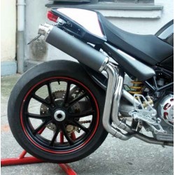 Auspuff Spark Rund Dark style High mounting- Ducati Monster S4R 07-08 // S4RS 06-08