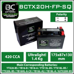 Batterie BC au lithium BCTX20H-FP-SQ