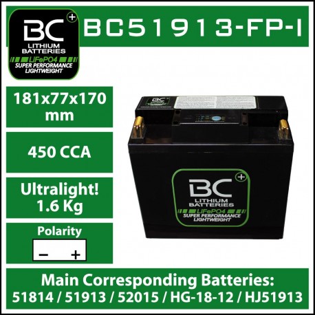 Batterie BC au lithium BC51913-FP-I