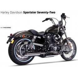 Auspuff Ironhead Chrom - Harley-Davidson Sportster XL 883 / 1200 2004-13 