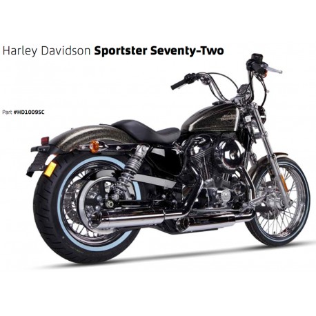 Exhaust Ironhead Chrome - Harley-Davidson Sportster XL 883 / 1200 2004-13 
