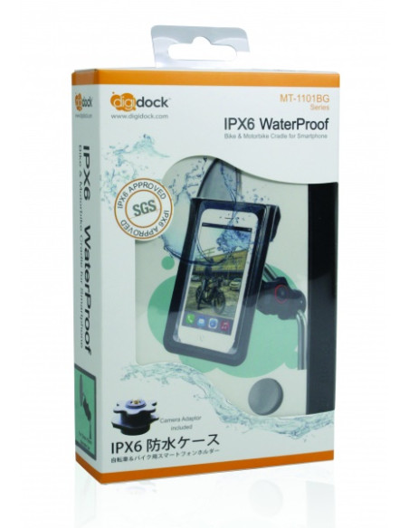 Support pour Smartphone Digidock à fixer à la Tige du rétroviseur
