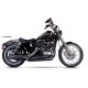 Auspuff Ironhead schwarz - Harley-Davidson Sportster XL 883 / 1200 04-13