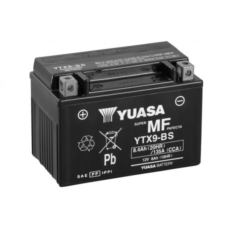 YUASA YTX9-BS Battery Maintenance Free