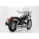 Full line Falcon Double Groove silver for Honda VT750 SHADOW RC50 04-16 // VT750 SHADOW RC53 10-13