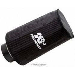 KN AIR FILTER WRAP ROUND TAPERED BLACK