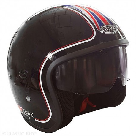 Motorcycle helmets Torx Harry Black Flag UK