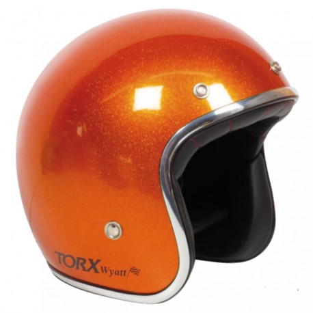 Motorradhelm Torx Wyatt Orange Flake