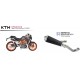 Echappement Spark Megaphone Dark Style pour KTM DUKE 390 13-16