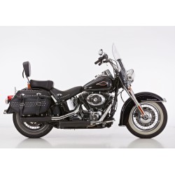 Auspuff Falcon Double Groove für Harley-Davidson Softail Deluxe (FLDE) 18/+ // Softail Heritage Classic (FLHC/FLHCS) 18/+