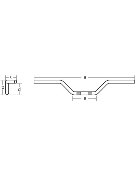 Fehling Streetbike Lenker Ø 22 mm / 755 mm