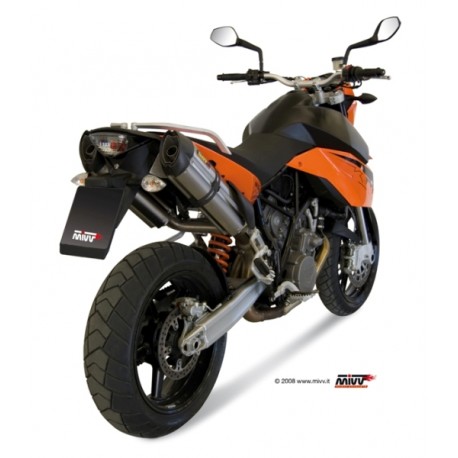 Auspuff Mivv Suono - KTM 950 / 990 SuperMoto / R 06-14 | Inox