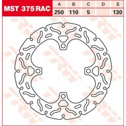 Brake Disc Rigid TRW / Lucas MST375RAC