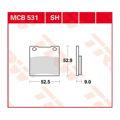 Disc brake pads TRW / Lucas MCB634